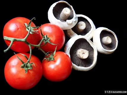 新鲜西红柿蘑菇去背景图片 新鲜西红柿蘑菇去背景图片