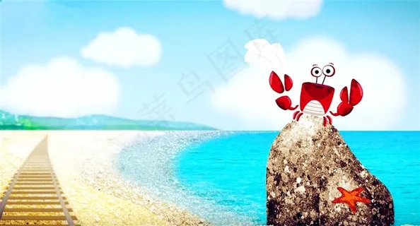 挥手告别远去的朋友