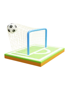 足球与门框免扣素材