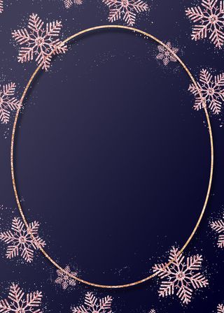 圣诞节雪花深蓝色背景