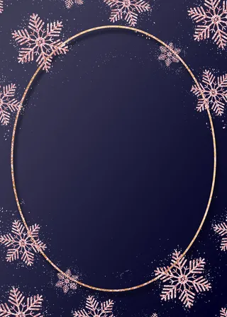 圣诞节雪花深蓝色背景