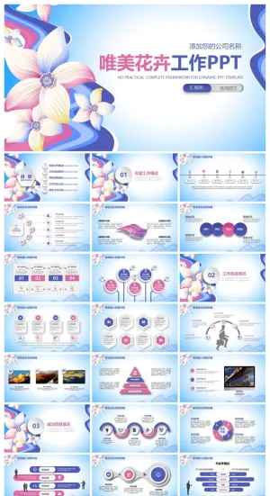 工作汇报 年终总结精美ppt模板预览图