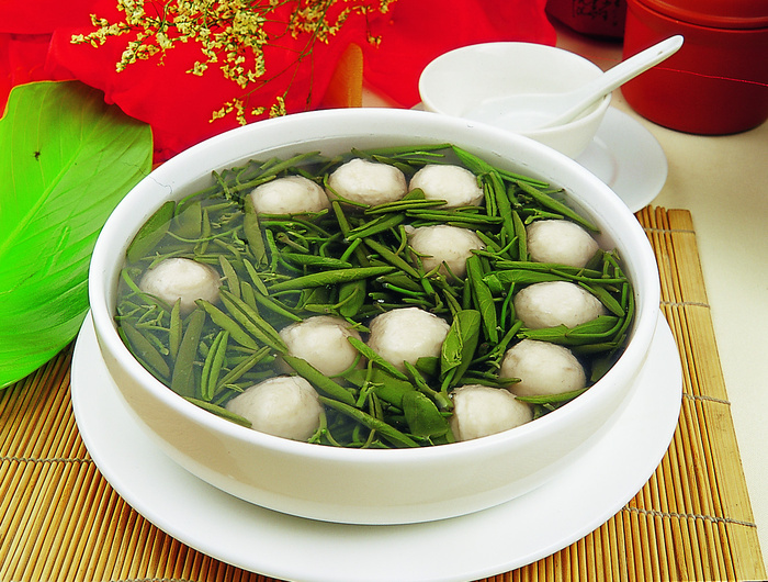 川菜湘菜高清菜谱 莼菜鱼丸11（咸鲜）2