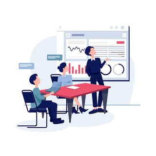 扁平化人物场景办公互联网等距ai矢量设计网页海报UI素材插画