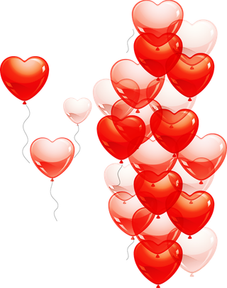 卡通简笔气球飞