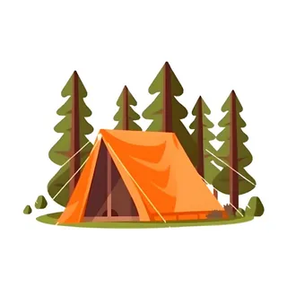 野外露营帐篷免抠