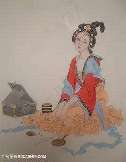 时尚唯美古典女性装饰画