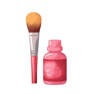 颜料画笔绘画工具元素