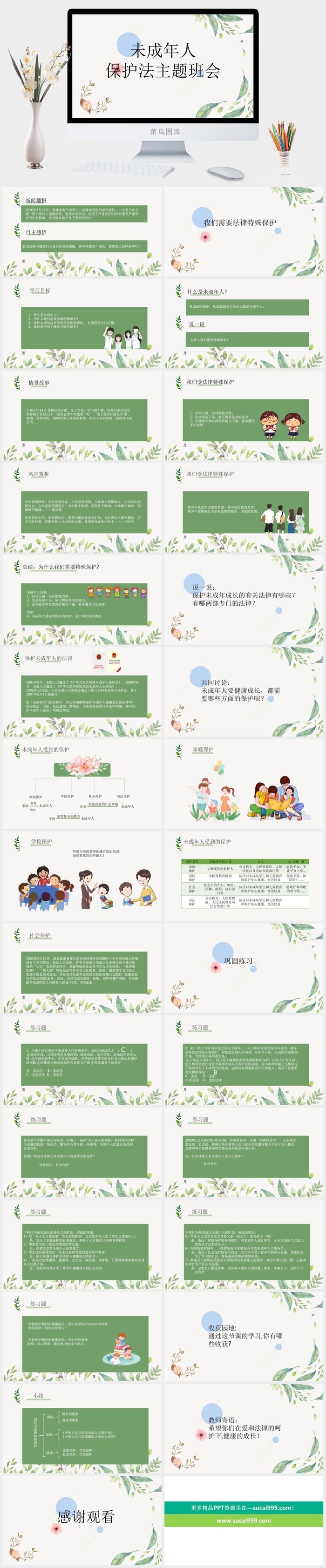 未成年人保护法PPT模板