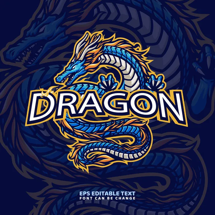 神龙标识logo设计-1