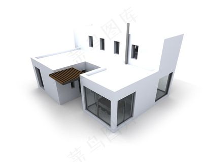 别墅建筑模型与图纸高清素材大图