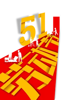 五一劳动节创意视角字体