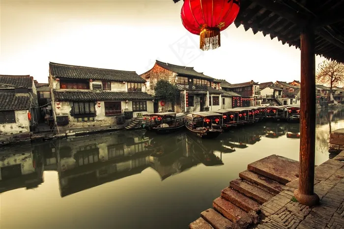 浙江西塘古镇风景高清写真大图