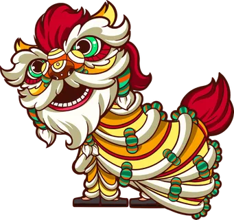 国潮醒狮中国风AI矢量卫衣T恤烫画印花手机壳图案PNG高清免抠素材