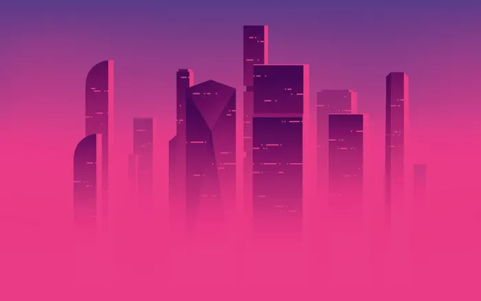 时尚潮流赛博朋克元宇宙虚拟城市夜景Banner海报背景AI矢量图素材eps,ai矢量模版下载