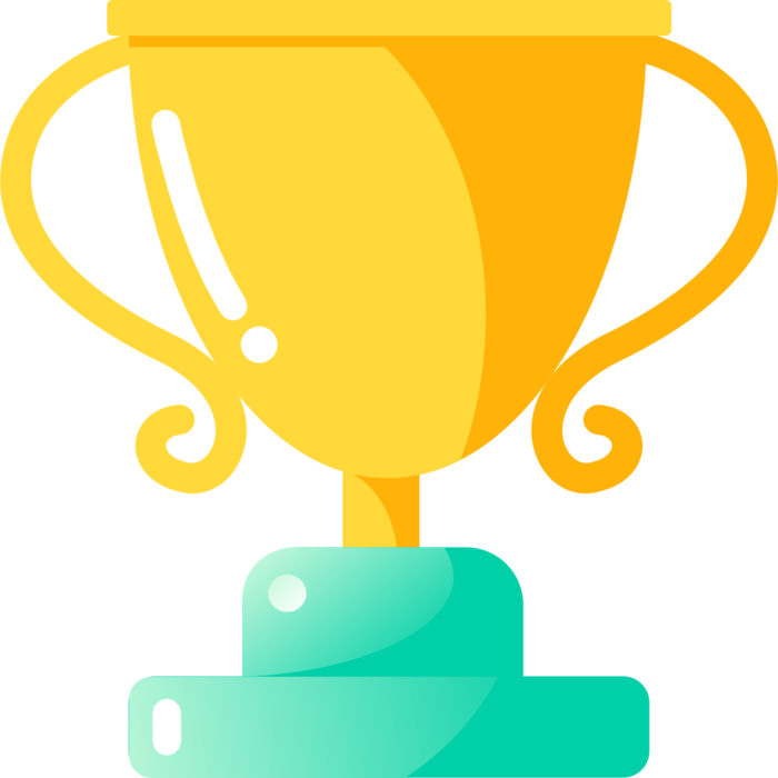 彩色奖杯元素