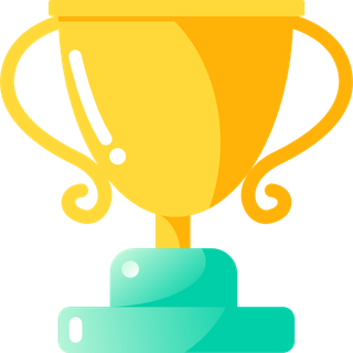 彩色奖杯元素