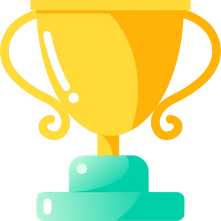 彩色奖杯元素