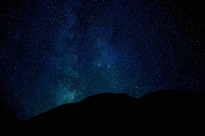 黑色星空摄影素材