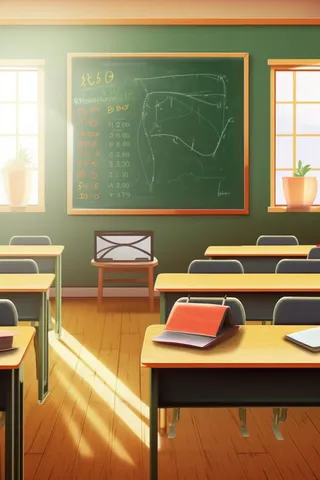 讲台教室黑板学校背景