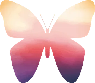 卡通动画动画蝴蝶免扣PNG手绘插画图片素材 (113)