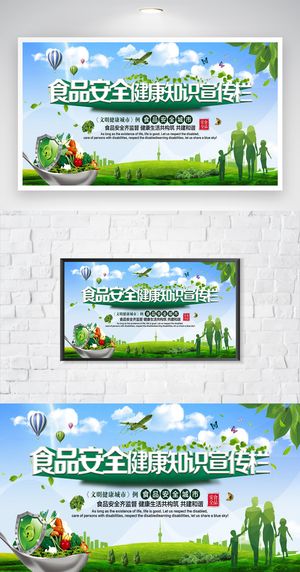 大气食品安全教育展板