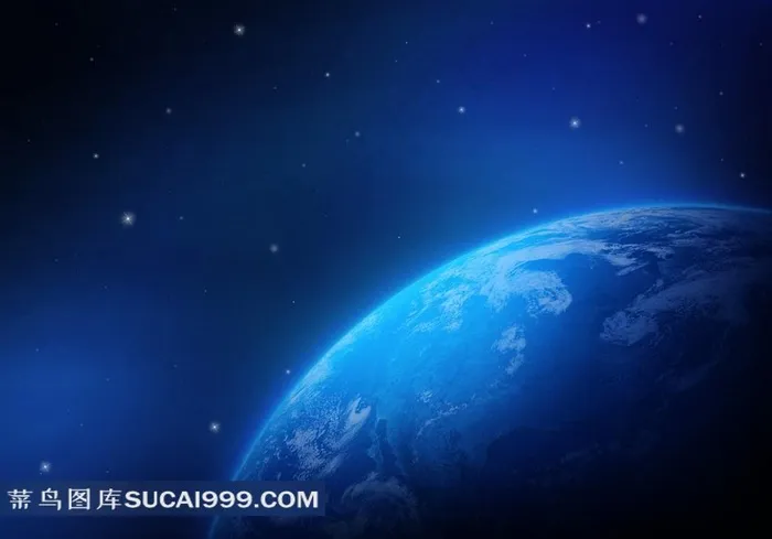 高清蓝色地球背景图片