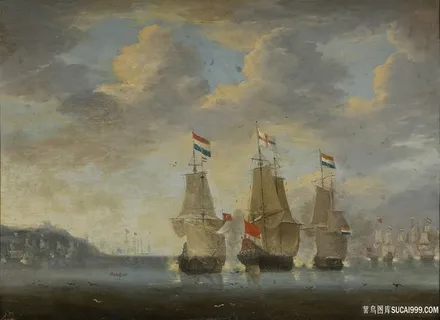 海军海景油画风景画