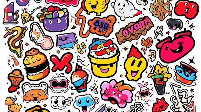 卡通插画表情搞怪素材