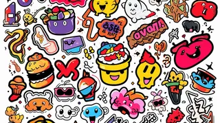 卡通插画表情搞怪素材