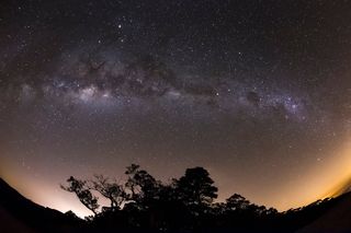 黑色星空摄影素材