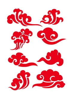 中国风古典式线条祥云纹底纹图案纹理装饰背景素材AI素材 中国风古典式线条祥云纹底纹图案纹理装饰背景素材AI素材