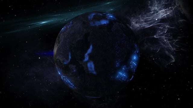 行星, 区域, 蓝色熔岩, 星星, 宇宙, 空间