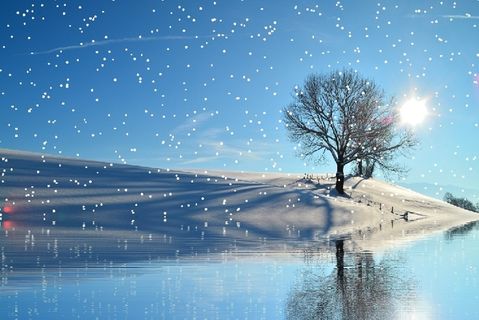 圣诞节冬天背景风景