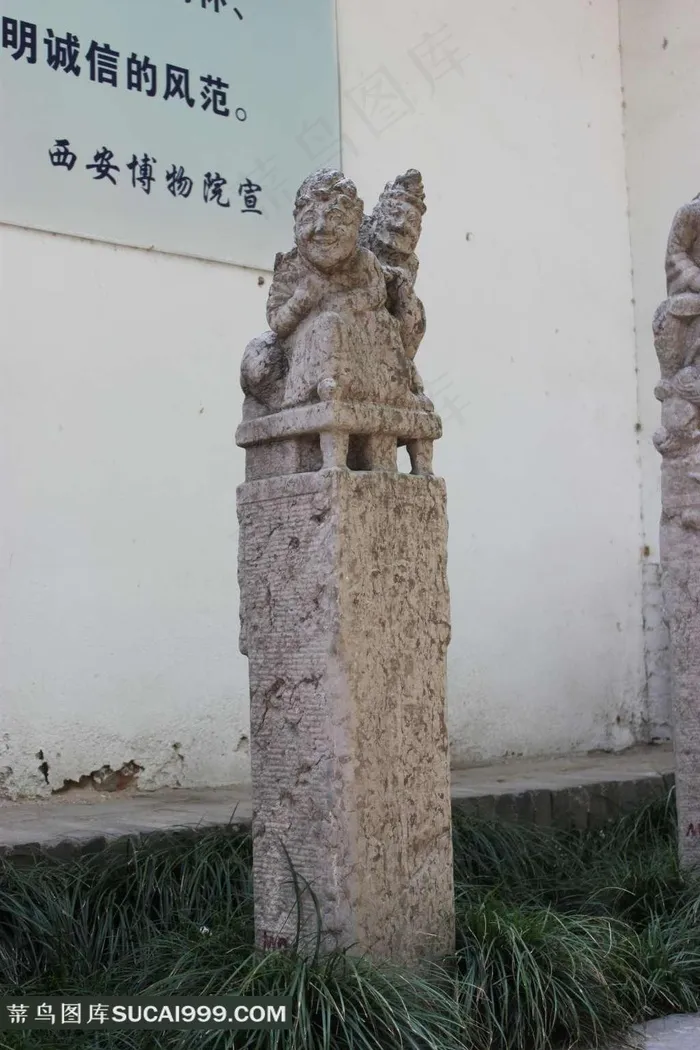 高清栓马桩文物摄影素材
