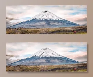 冬天高山背景风景