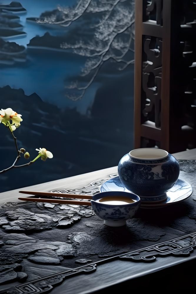 陶瓷杯具茶具国风摄影