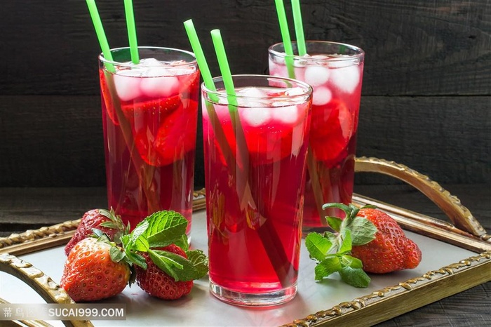 美味草莓汁高清图