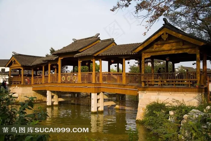 苏州寒山寺建筑美景素材