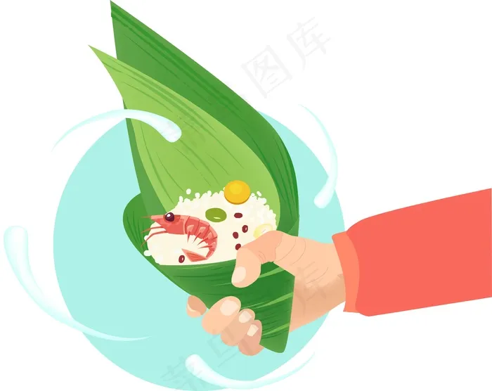 粽子 端午节 粽子海报模版ai矢量模版下载