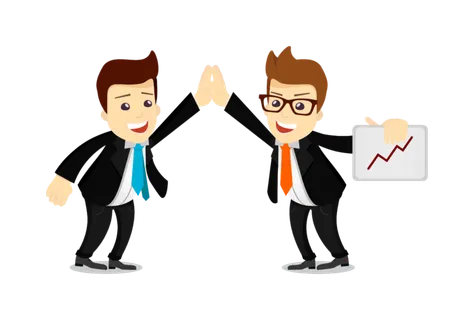 商务人士素材免扣手绘卡通