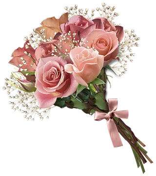 鲜花-玫瑰花-手持花-手棒花-一束花-免抠素材