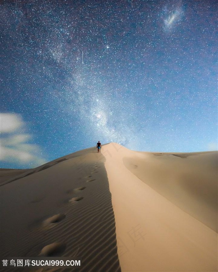 漫天繁星沙漠户外图片