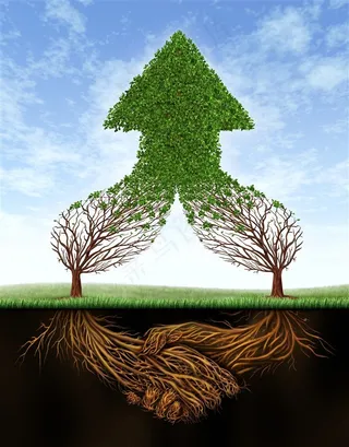 大叔箭头根部握手图片素材创意图片