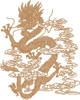 传统中国风古典宫廷龙凤吉祥喜庆图案图腾纹样矢量图设计素材