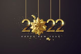 2022创意艺术字体新年虎年圣诞节数字立体质感文字AI矢量设计素材