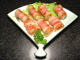 家常菜|美食|菜谱|菜单|0347芦笋培根卷 18元