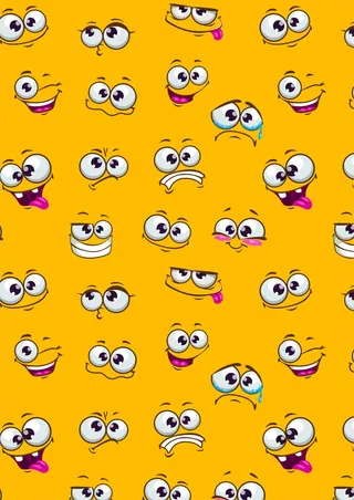 喜怒哀乐可爱表情笑脸标志