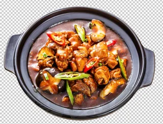 黄焖鸡免扣素材