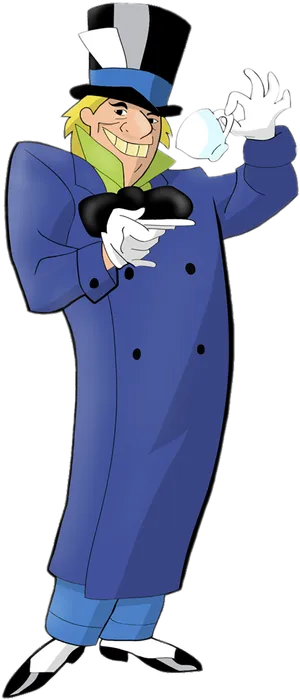 魔术师蓝色帽子素材人物卡通